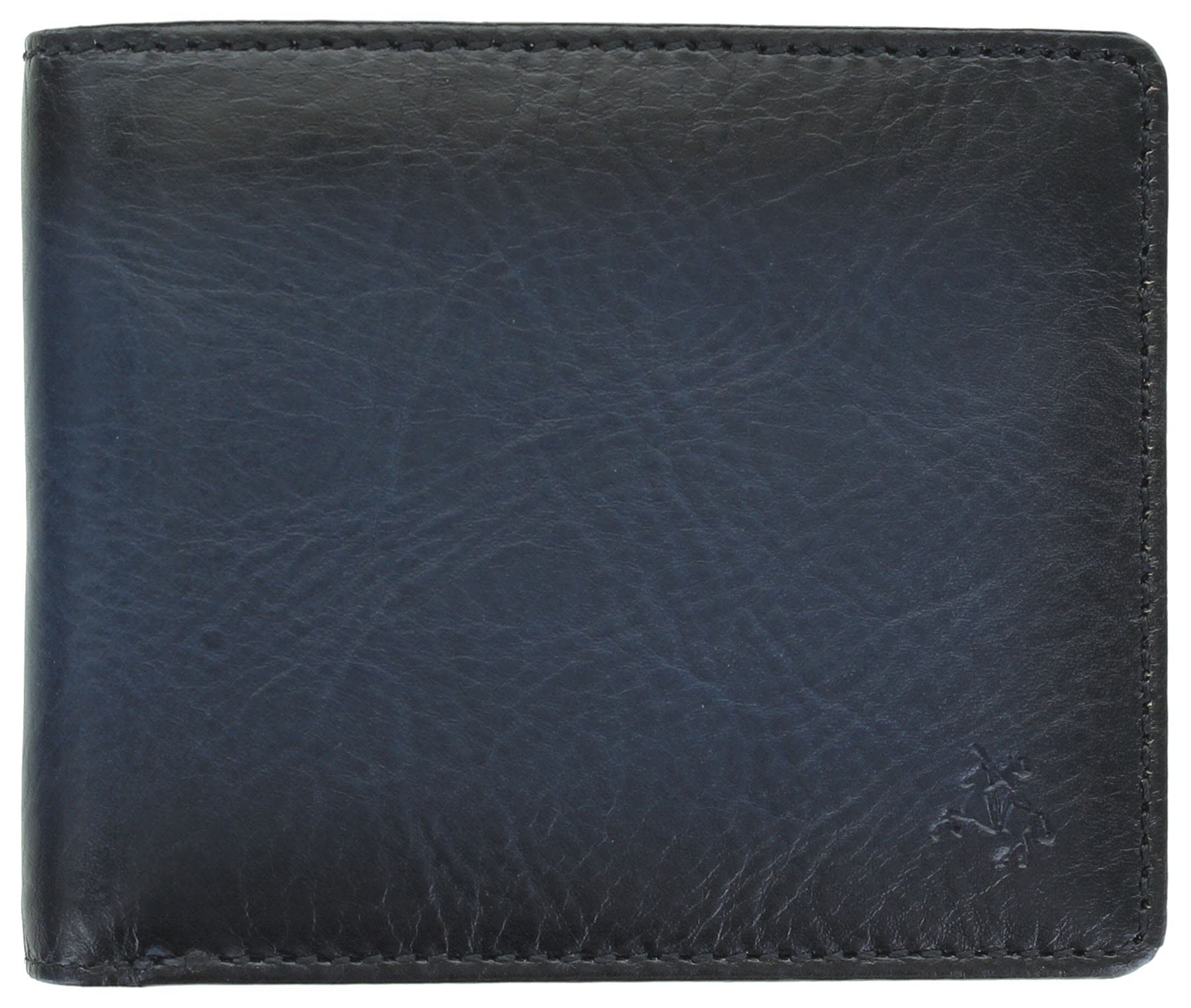 VISCONTI Atelier Collection Milo Leather Wallet RFID AT58 Burnished Blue