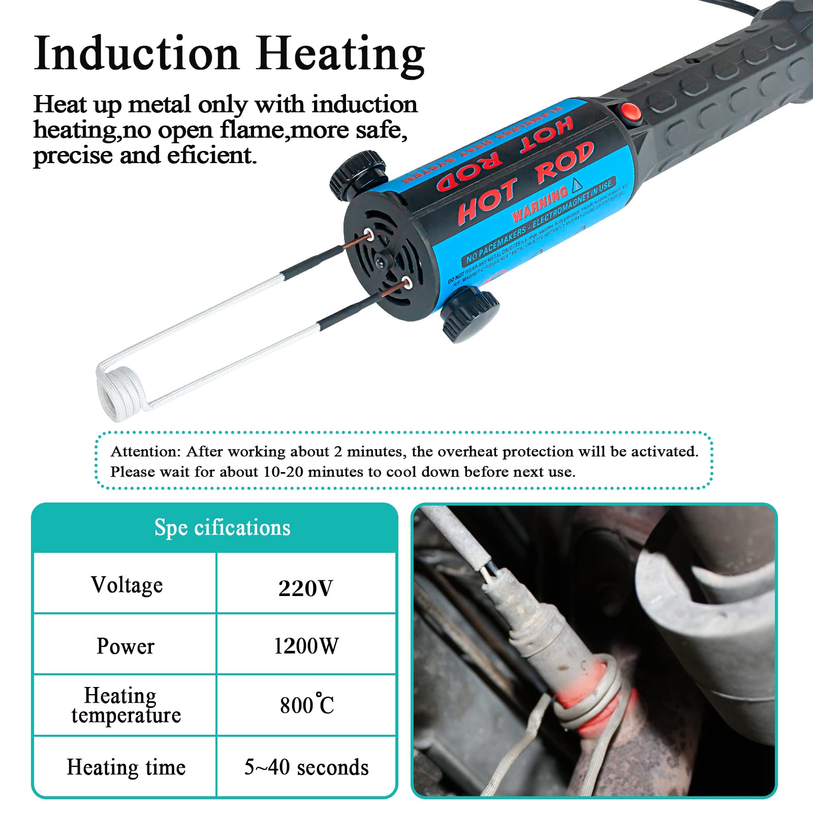 Mua Magnetic Induction Heater Kit - 1200W 110V Heat Induction Tool with ...