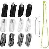 15pcs Drawstring Replacement Kit-6 Round &amp; 6 Flat Replacement Drawstring Cords with Drawstring Threader Tool, Replacement Drawstring Cords for Hoodies, Pants &amp; Clothing, 3 Colors