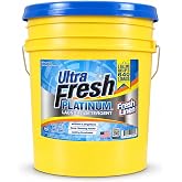 Ultra Fresh Platinum Bulk 5 Gallon Laundry Detergent with Pump, Fresh Linen | Liquid Detergent With Pump Tackles Tough Stains in Standard and HE Washers, Septic Safe and Free of Phosphates and Bleach