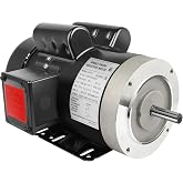 5HP General Electric Motor 3450RPM Single Phase 208-230V 56C TEFC CW/CCW | Shaft Diameter 5/8",Shaft Length 1.88",56C Frame AC Motor