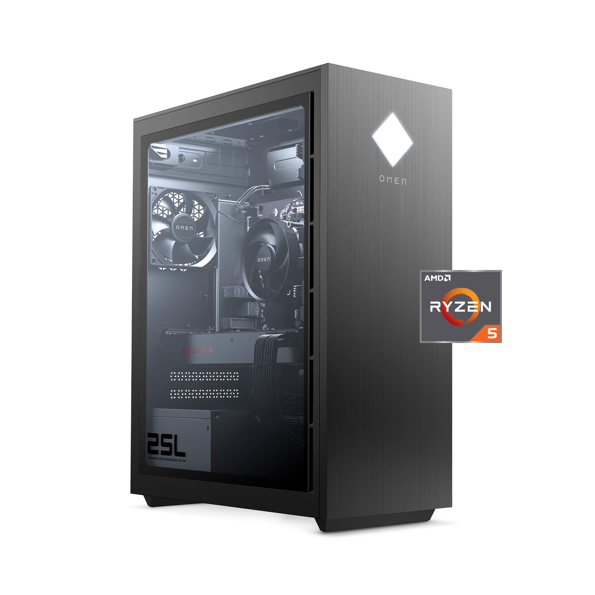 OMEN 25L Gaming Desktop PC AMD Radeon RX 5500 AMD Ryzen 5 3500 
