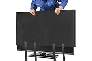 Wibeelee TV Cover Moving Dust Anti-Scratch TV Screen Cover Fits 70"-75" TV with Bottom Strap for Protection TV Moving Home Renovation Pet Scratch or Other Furniture(75“)