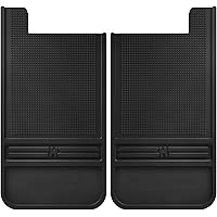 Husky Liners Universal MudDog Mud Flaps | Rubber Rear Mud Flaps - 12" w/o Weight - Black | 55100, 12" X 22"