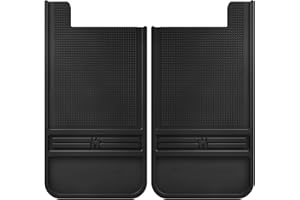 Husky Liners Universal MudDog Mud Flaps | Rubber Rear Mud Flaps - 12" w/o Weight - Black | 55100, 12" X 22"