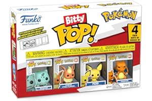 Funko Pop! Bitty: Pokemon - Bulbasaur, Flareon, Pichu, and Charizard - 0.9 Inch (2.2 Cm) Collectable - Gift Idea - Stackable Display Shelf Included - Gift Idea - Party Bags Stocking