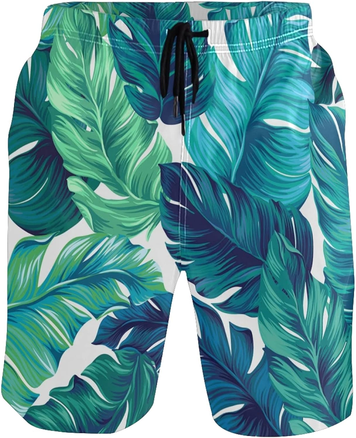 Palm Swim Trunks Men Funny, Fun Swim Trunks Guys Board Shorts