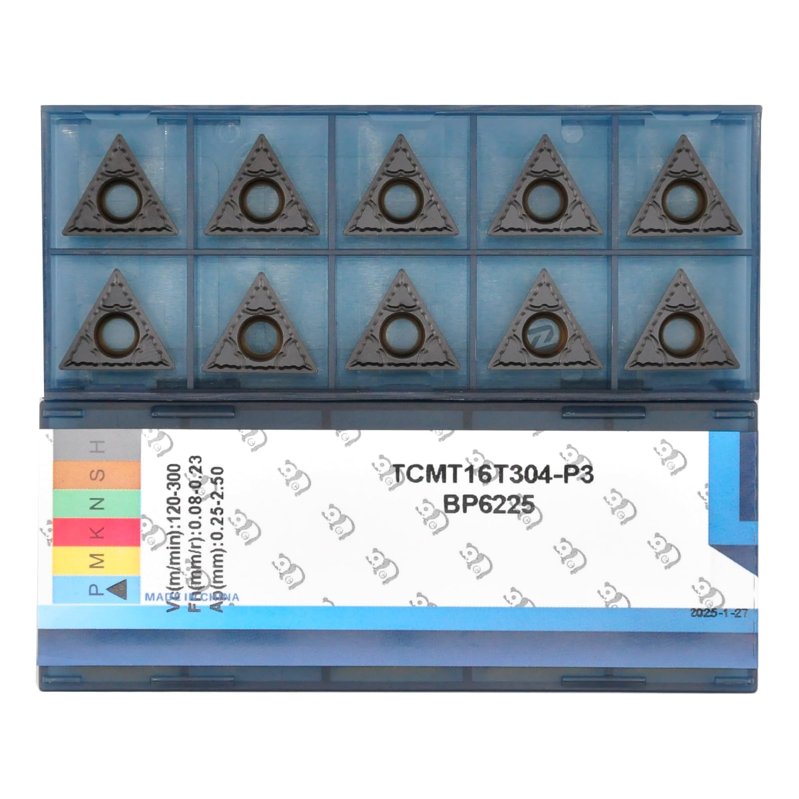 CDBP TCMT 32.51 Tcmt16T304 of CNC Carbide Inserts for Steel Turning Cutting Tools, 10 pcs