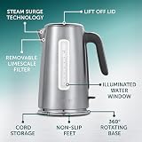 Breville Edge Low Steam Kettle 1.7L 3kW Brushed Stainless Steel VKT236 view 3