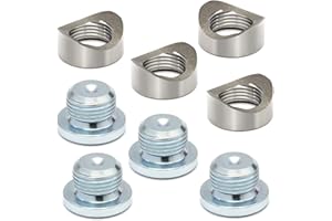 Ledaut M18X1.5 Bung and Plug Notched Style Bung and Plug (4 Bungs/ 4 Plugs) M18X1.5