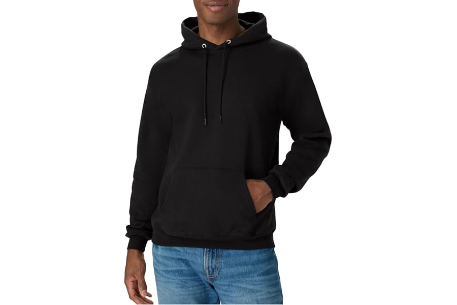 Hanes Men's Hoodie - EcoSmart Fleece Hooded Sweatshirt for Men & Women - Midweight Fleece - Big & Tall Available