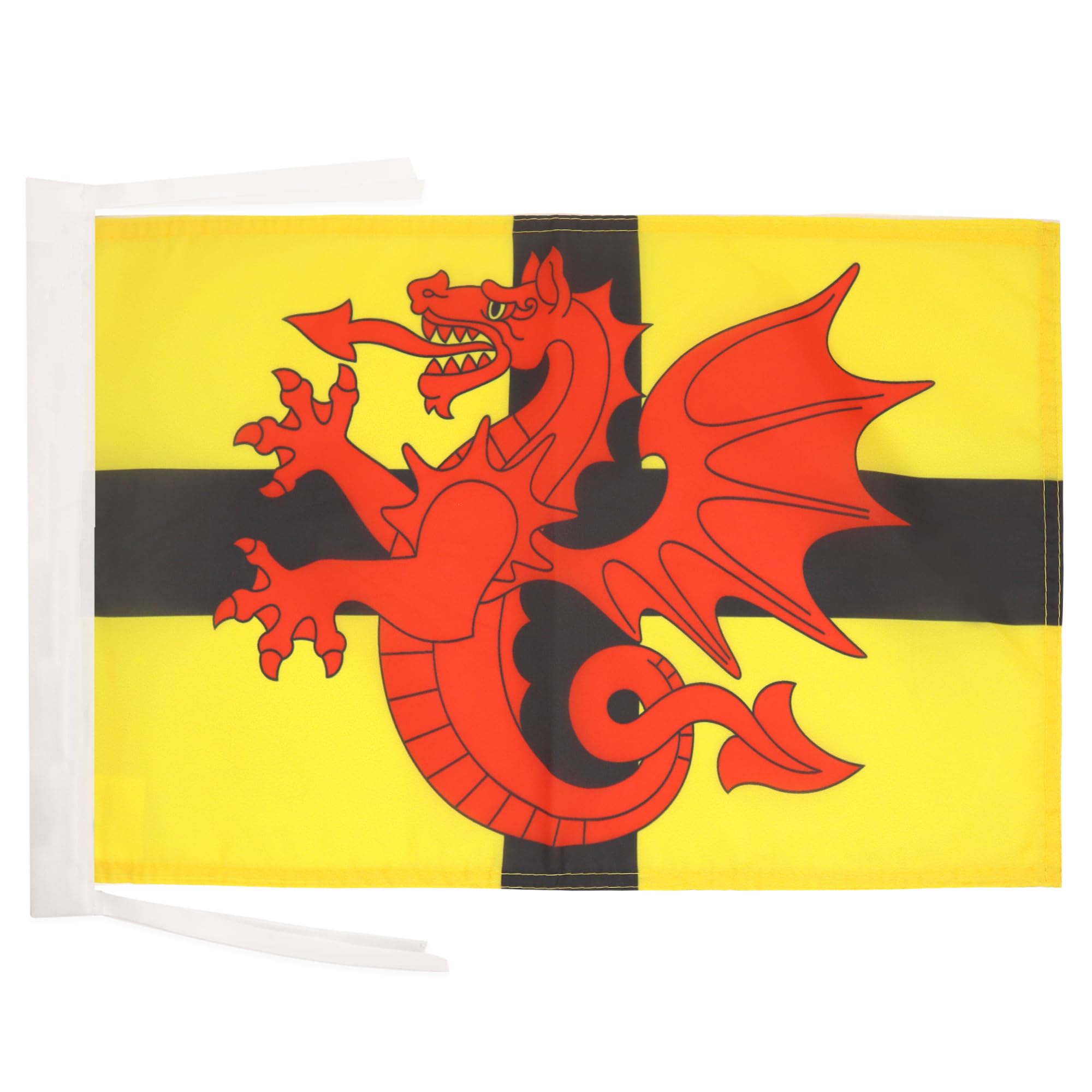 AZ FLAG - Province of Trégor Flag - 18'' x 12'' - 100% Polyester Tregor - Brittany Small Banner with Two Cords - Fade Resistant - Vivid Colors - 18x12 in - 45x30 Cm — image 1