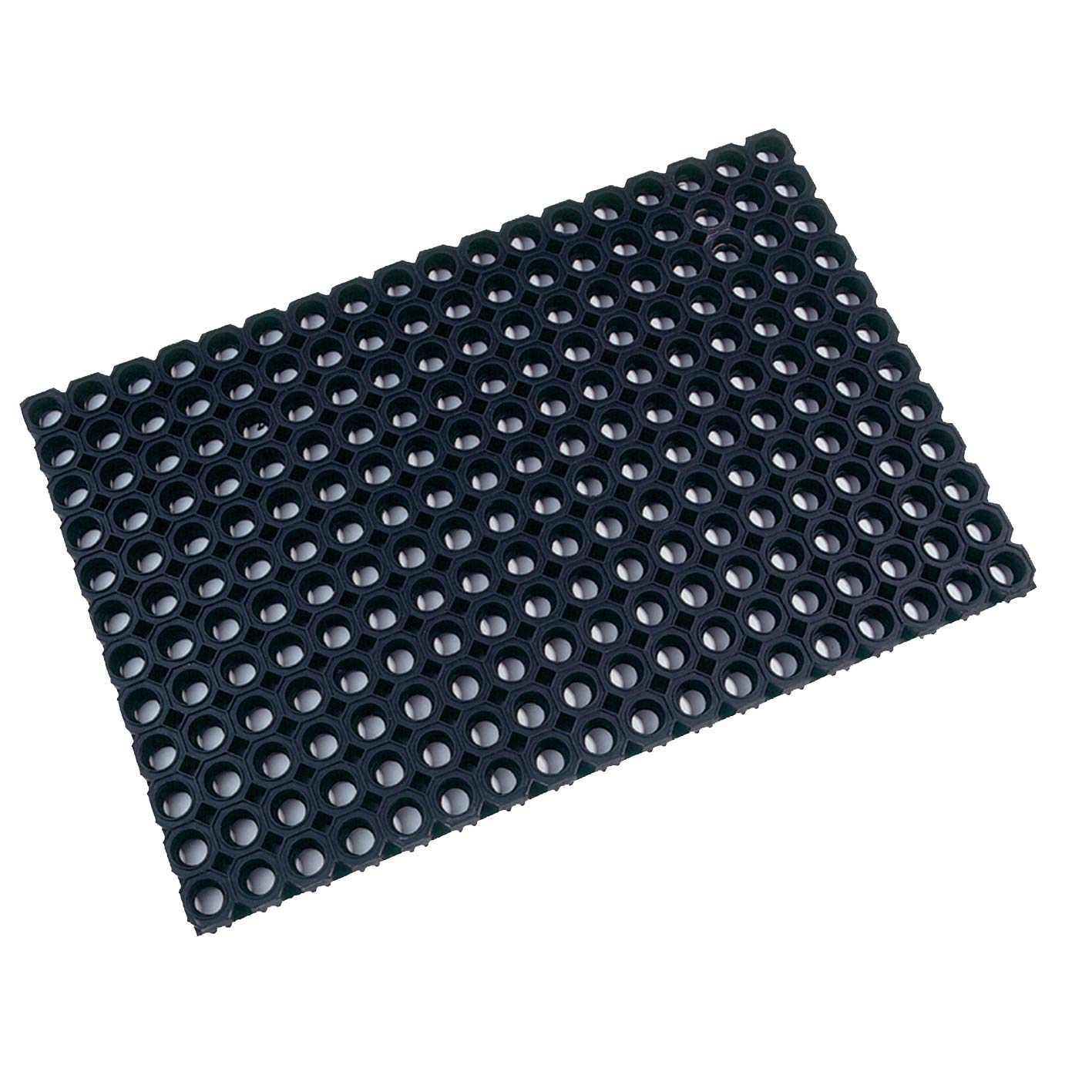 Ultralux Large Durable Rubber Drainage Mat, 150 x 100cm, Non-Slip Floor Mat with Holes, All Weather Floor Protector, Indoor Outdoor, Black Heavy Duty Anti-Fatigue Rubber Commercial Floor Matting