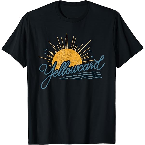 Amazon.com: Yellowcard Yellow Logo T-Shirt, Men's Unisex-Adults