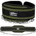 Hold weights up to 800lbs Zokani Dip Belt with Chain for Heavy Weightlifting Exercises,Squats, deadlifts, pull Up Weight Belt, Dipping Belt, Men and Women Training Strength Dip Weightlifting Belt