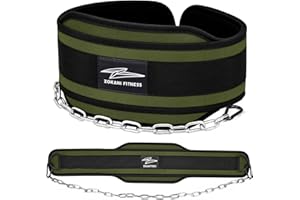 ZOKANI FITNESS Hold weights up to 800lbs Zokani Dip Belt with Chain for Heavy Weightlifting Exercises,Squats, deadlifts, pull Up Weight Belt, Dipping Belt, Men and Women Training Strength Dip Weightlifting Belt