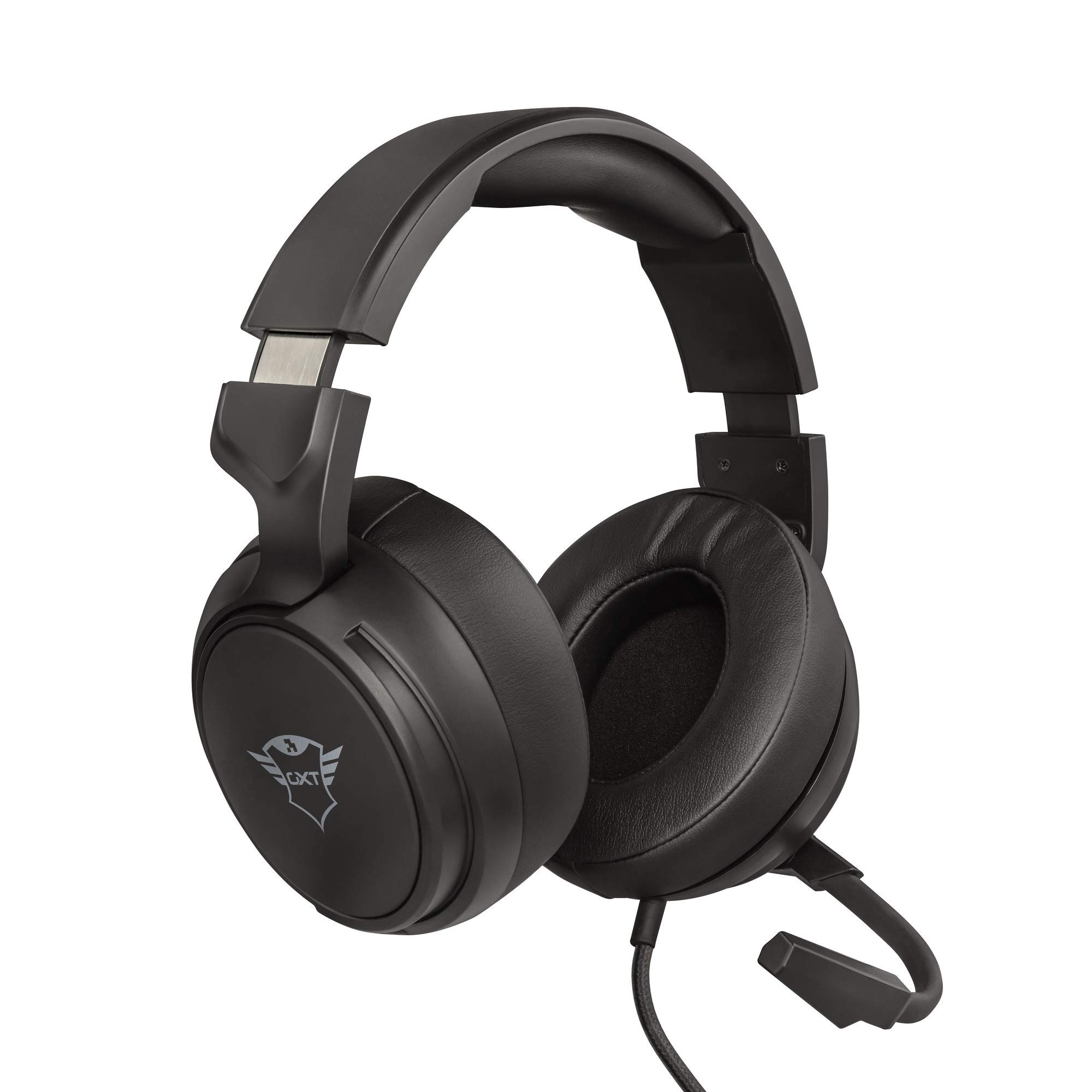 Trust Gaming Headset GXT 433 Pylo with Microphone, Fold Away Mic, Braided Cable, 50 mm Driver Units, Adjustable Headband, for Xbox One, Xbox Series X, PS4, PS5, Nintendo Switch - Black