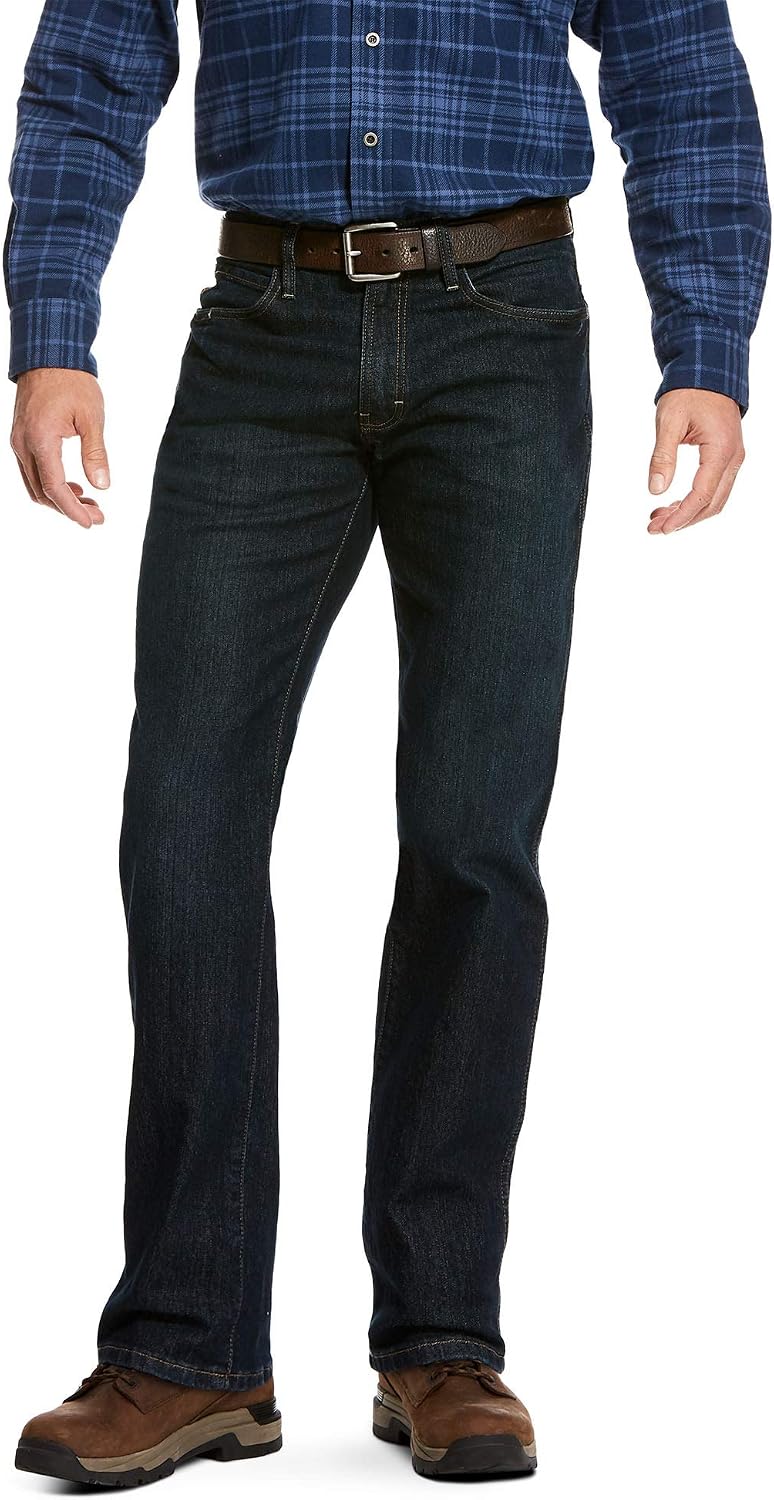 ARIAT Men's Rebar Work Pant - ToughMax Denim, Durastretch, Relaxed Fit, Boot Cut