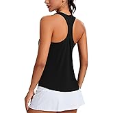 MathCat Women's Workout Tank Tops Racerback Sleeveless Tops Loose Fit Yoga Shirts Athletic Running Tank Top for Women