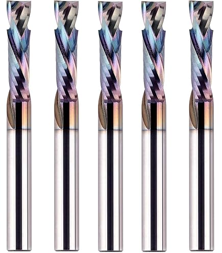 ZahyoX PRO Solid Carbide Compression Spiral Router Bit - 1/4" Shank, 1/4" Dia, 5/8" CL, Nano Coated - View #2