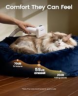 oneisall Dog Grooming Vacuum 15000Pa 2L 6-Tool Clipper Kit Quiet 59dB view 4