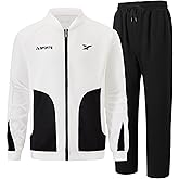 UOUA Mens Tracksuits 2 Piece Set Long Sleeve Sweatsuit Outfits Workout Jogging Suits