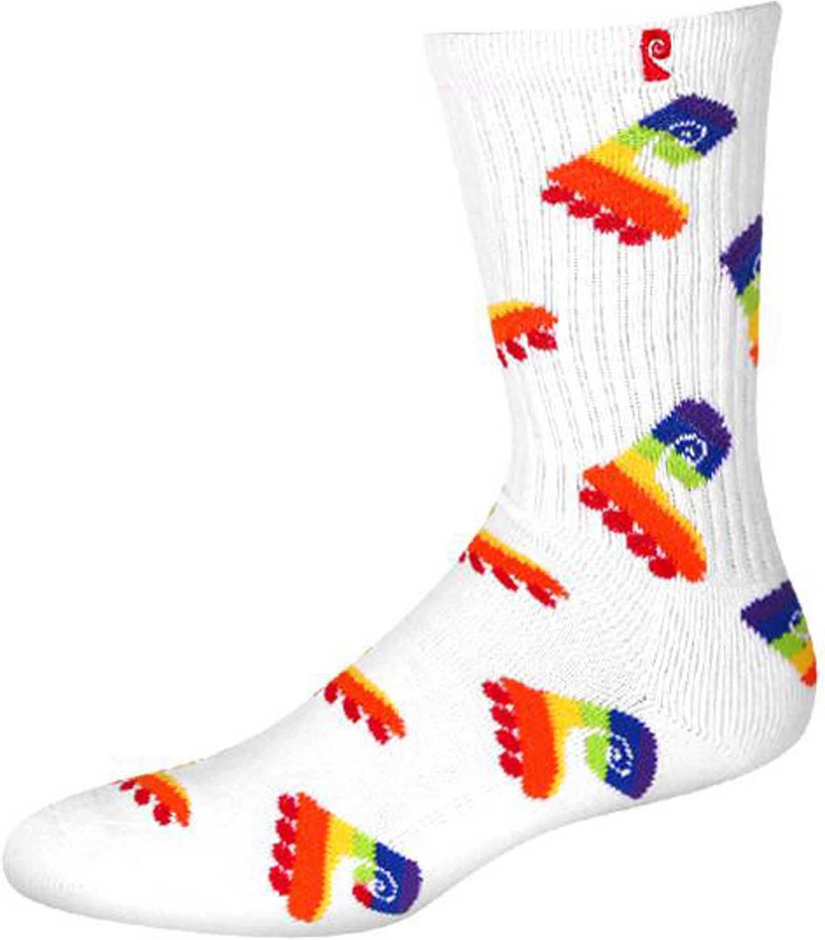 PSOCKADELIC Men's Calf Socks white White/Multi One size