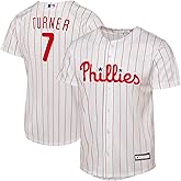 Trea Turner Philadelphia Phillies MLB Kids Youth 8-20 White Home Player Jersey