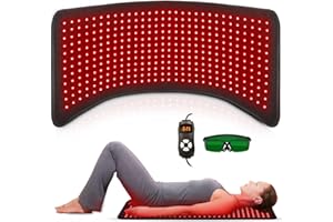 FEANGLI Red Light Therapy, Infrared Light Therapy 31.6" * 11.8" Large Wrap Pad 360LEDs for Body Back Waist Knee Joint Pain Relief, Muscle Repair, Decrease Inflammation, Ideal Gift