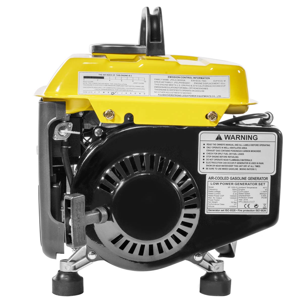 Amazon.com: 1200Watt Portable Gasoline Power Generator Emergency Electric  RV Camp 2-Stroke