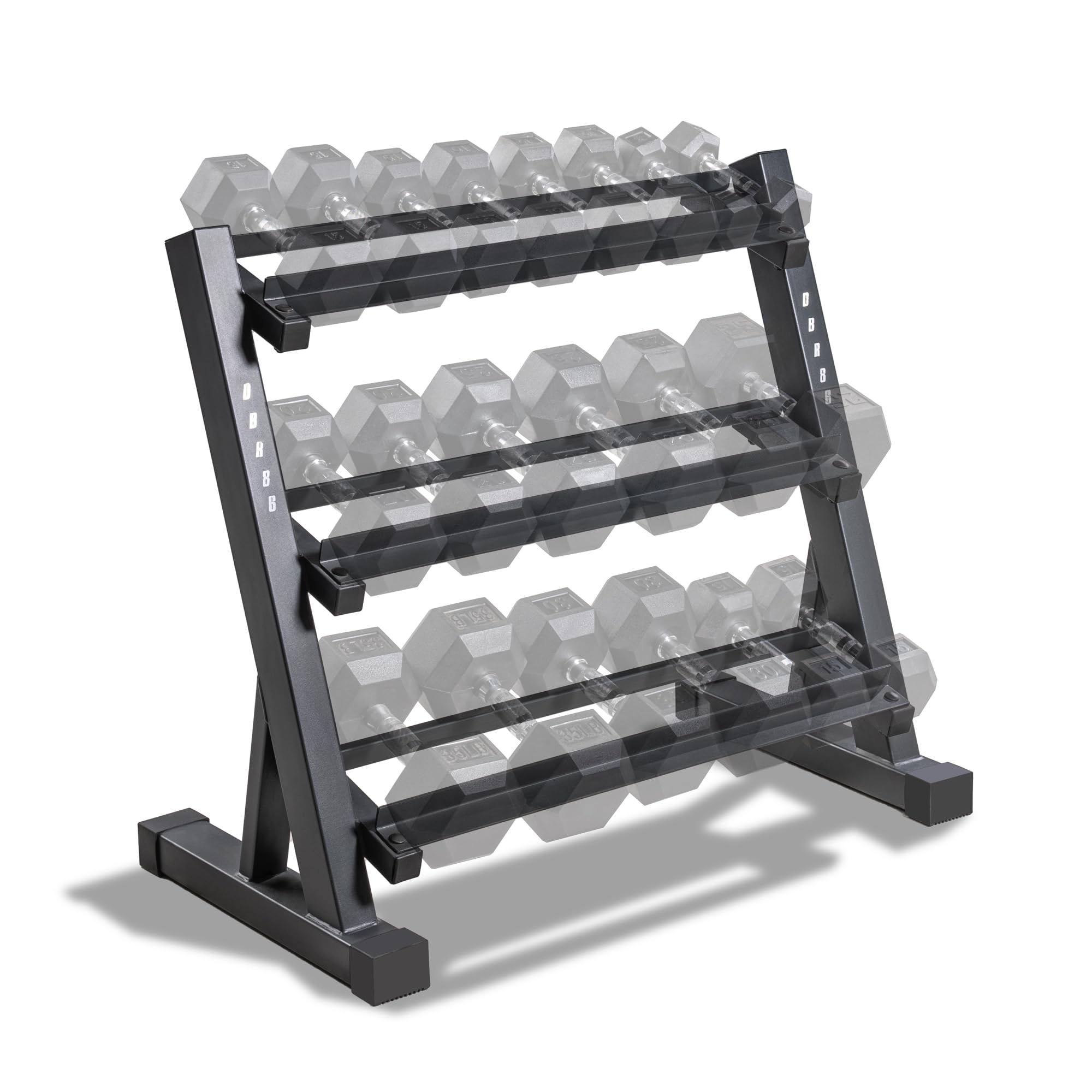 Photo 1 of *** MISSING PARTS *** Marcy 3-Tier Dumbbell Rack Multilevel Weight Storage Organizer for Home Gym DBR-86