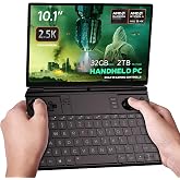 GPD Win Max 2 Handheld Gaming PC, 10.1-Inch Touchscreen, AMD Ryzen, Gaming Controls, Backlit Keyboard, OCuLink Port - 2025 Edition (Ryzen AI 9 HX 370), 32GB RAM / 2TB SSD, Matte Black