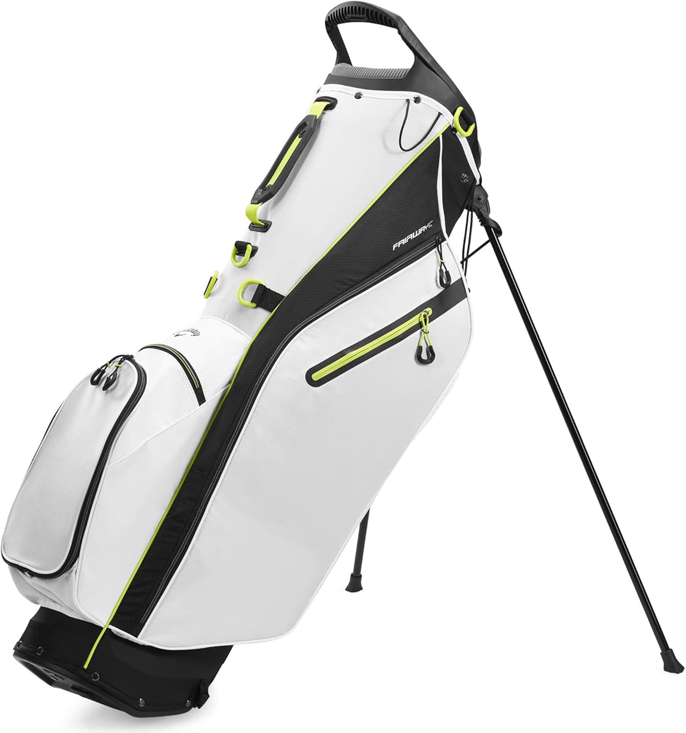 Callaway Golf 2020 Fairway C Stand Bag (White/Black/Yellow, Single Strap) : Sports & Outdoors