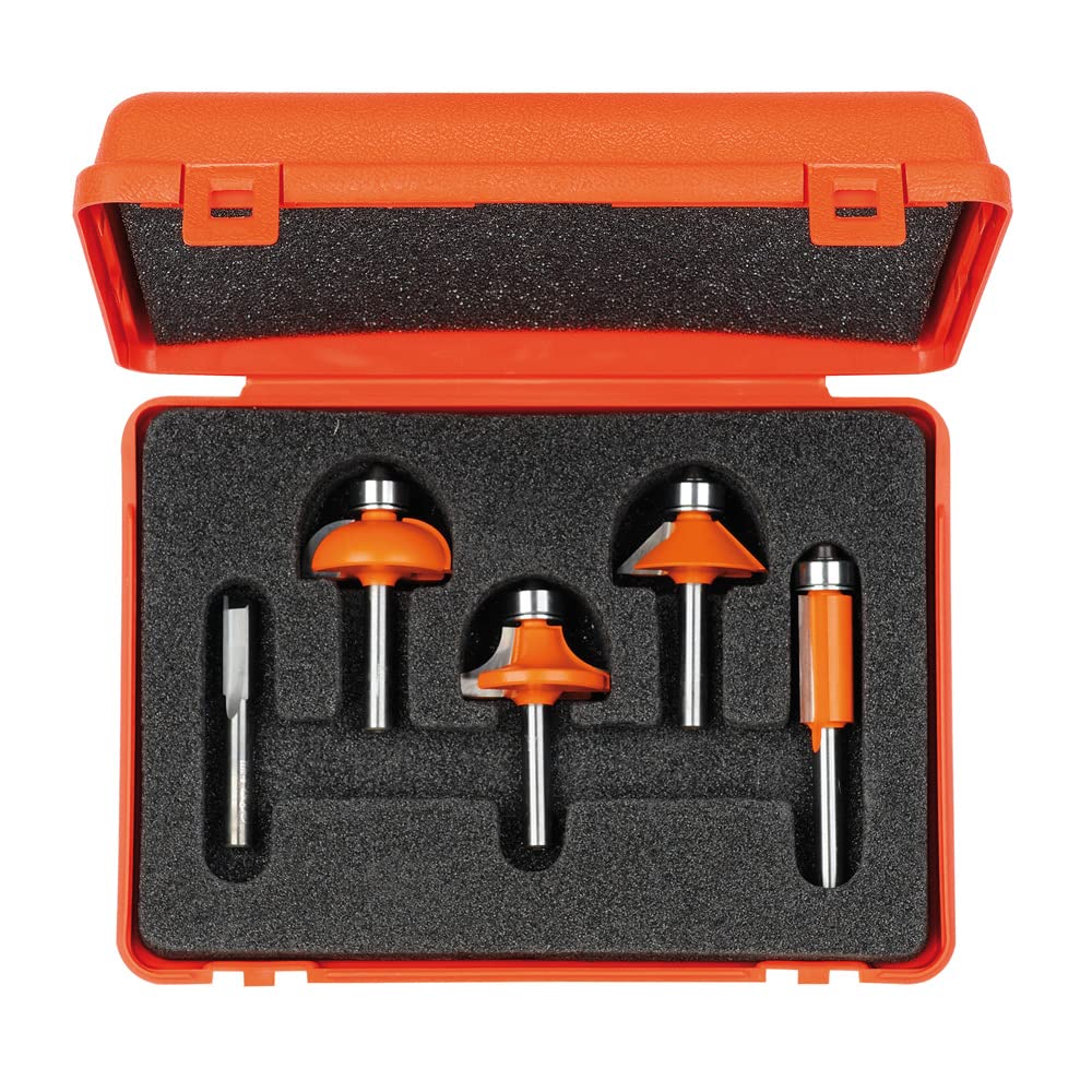 CMT Orange Tools 900.005.03 – 5 -Piece Profile Bit Set Hw S=8