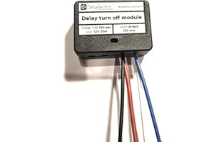 DESELECTRA Car Timer Switch time Relay 1-150s kit delay Off Box 20A Direct 12V Out Control