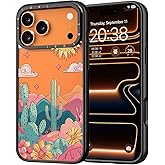 YOYORI for iPhone 17 Pro Case - [6.6 ft Military-Grade Drop Protection] [Anti-Peel Technology] Clear Black TPU Bumper Case with Cute Design(Blazing Desert)