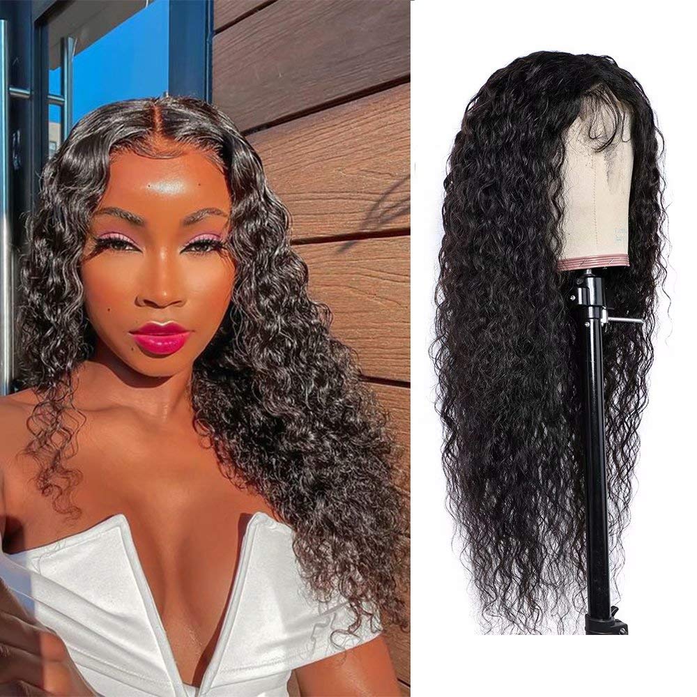 Malaysian Water Wave Lace Closure Wigs 150