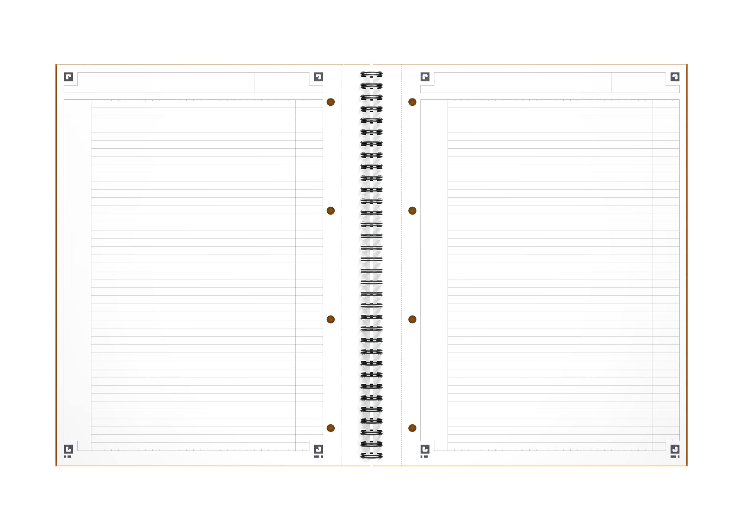 OXFORD International A4+ Hardback Twin-wire Notebook Narrow Ruled 160 Pages Orange SCRIBZEE Compatible