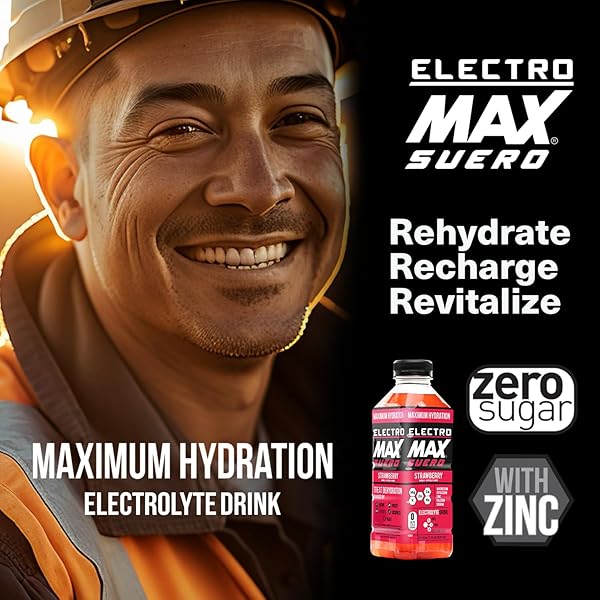ELECTROMAX SUERO – ZERO SUGAR ELECTROLYTE DRINK – 12-PACK MIX (21.3 FL OZ EACH), HYDRATION FOR SPORTS, RECOVERY, AND DAILY USE – MAGNESIUM, POTASSIUM, ZINC, CALCIUM – ZERO CALORIES. (MIX PACK)