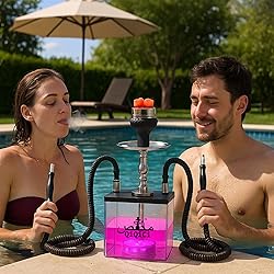 QiQiCi Large Hookah Set with Everything – Premium