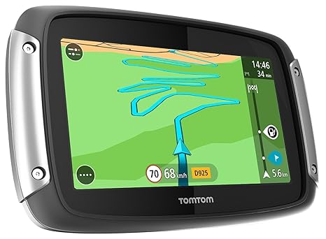 TomTom Rider 400 Premium Pack Motorradnavigationsgerät (10,9 cm (4,3 Zoll) Display, kurvenreiche Strecke, Lifetime TomTom Tra