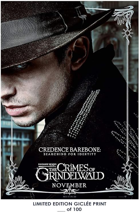 Amazon Lost Posters レア ポスター エズラ ミラー ファンタスティック ビースト グリンデウォード クリーデンス ベアボンの犯罪 復刻版 D 100 12x18 アートフレーム ポスター オンライン通販
