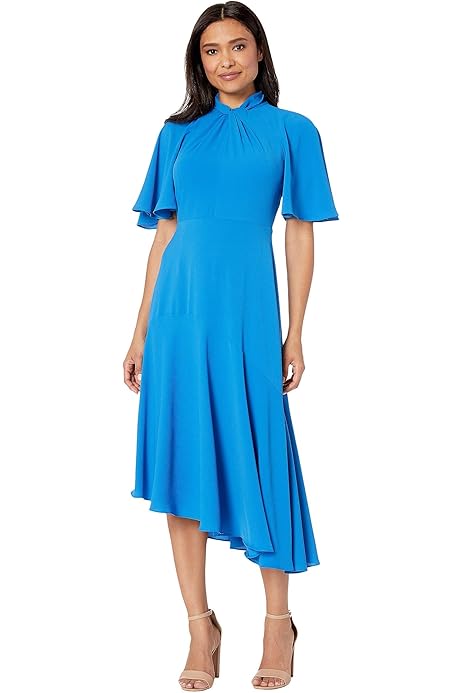 maggy london asymmetrical sheath dress