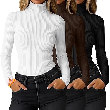 Women Thermal Underwear Set Long Johns Base Layer Winter Warm Set Top & Bottom - View #9