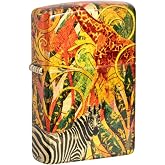 Zippo Safari Pattern 540 Fusion Tumbled Brass Pocket Lighter