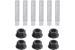 ApplianPar Exhaust Stud and Nut Kit for Subaru Legacy and Outback 1990-18, Impreza 1993-18, Forester 1998-18, Crosstrek 2013-19, Baja 2003-06, WRX 2002-18, STI 2004-18, Tribeca 2006-13, svx 1992-97