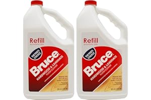BREWIX Bruce Hardwood and Laminate Floor Cleaner for All No-Wax Urethane Finished Floors Refill 64oz - Pack of 2