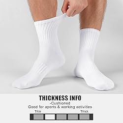 MUQU Mens White Quarter Socks - Thin Athletic