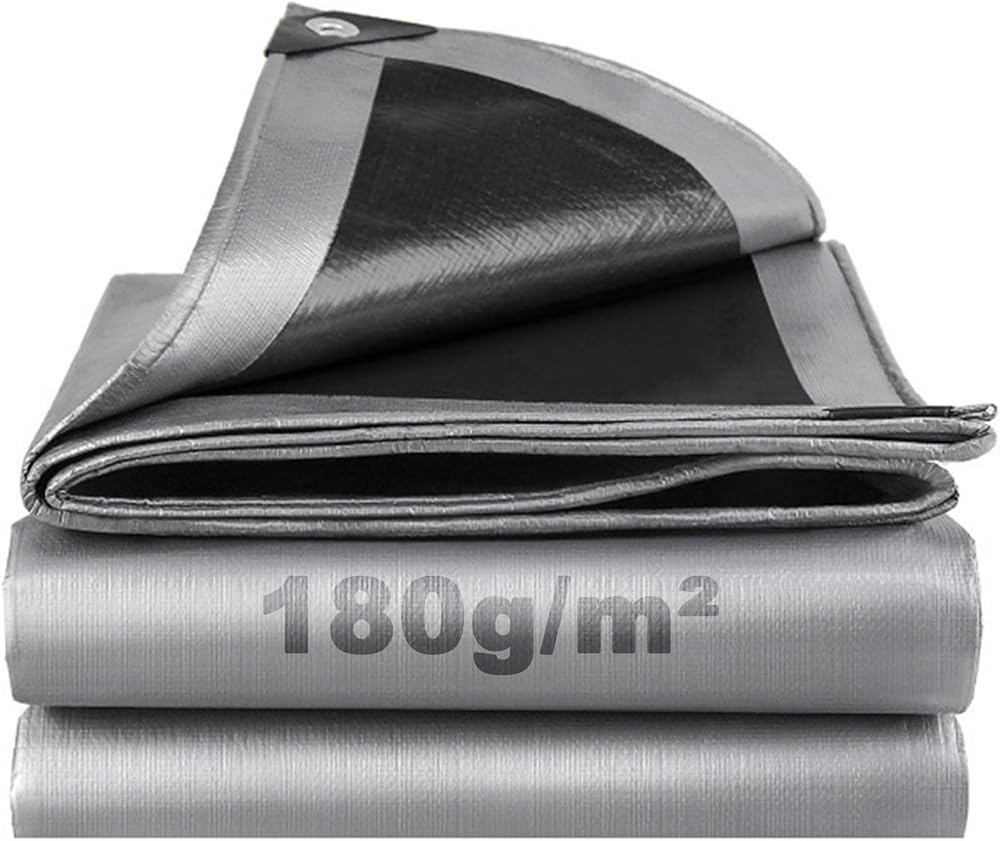 SHANNA 3x5 m Tarpaulin Waterproof Heavy Duty 180 GSM PE with Grommets