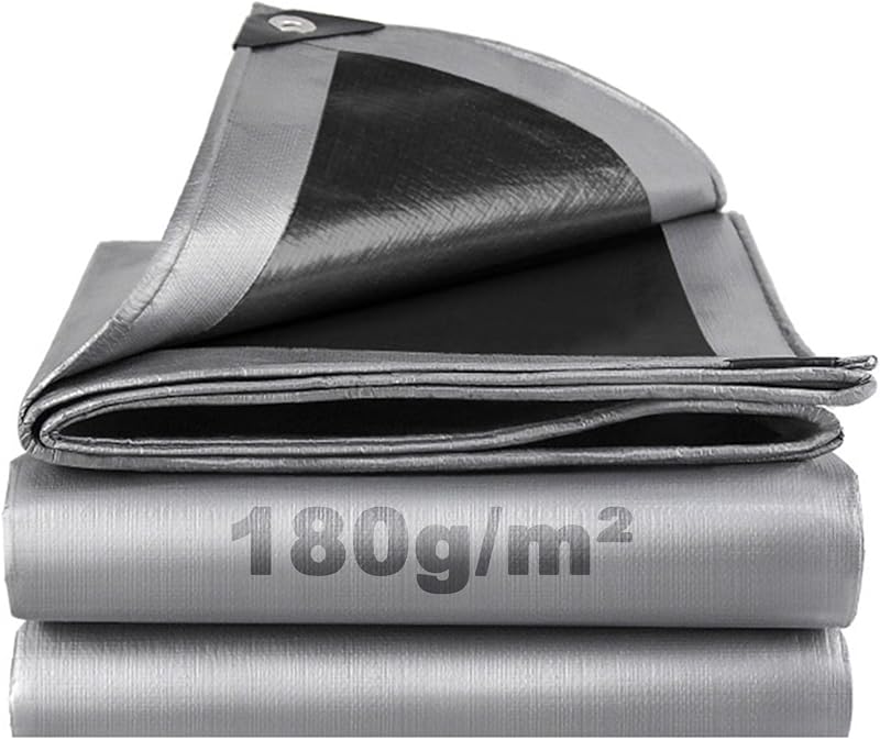 SHANNA 3x5 m Tarpaulin Waterproof Heavy Duty 180 GSM PE with Grommets